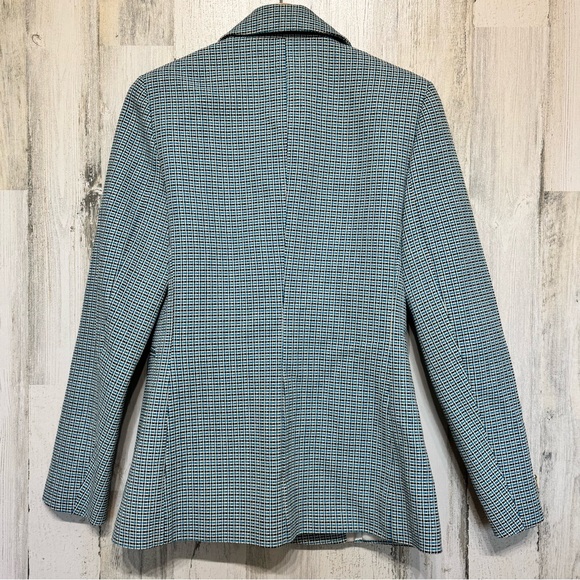 Maje Vikar Blue Double Button Tweed Blazer Shorts Set Size 38 US M Classic - Picture 9 of 16